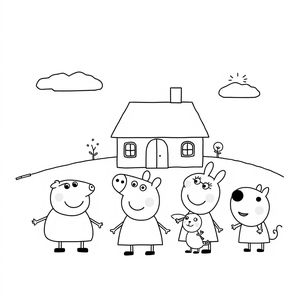 Libro para Colorear: El Mundo de Peppa Pig