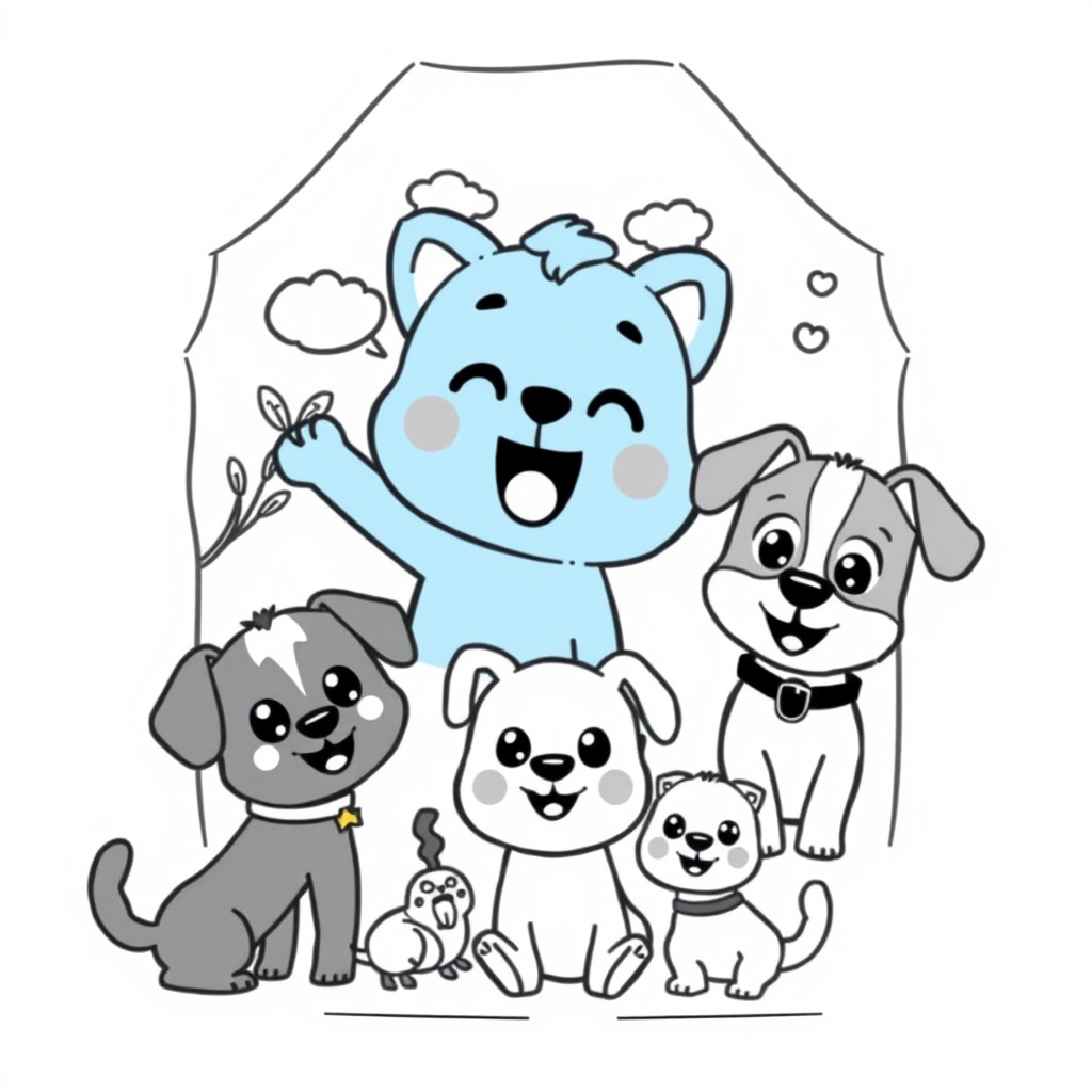 Libro para Colorear de Bluey