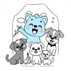 Libro para Colorear de Bluey