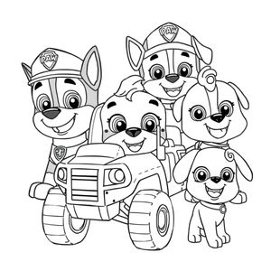 Libro de Colorear Patrulla Canina