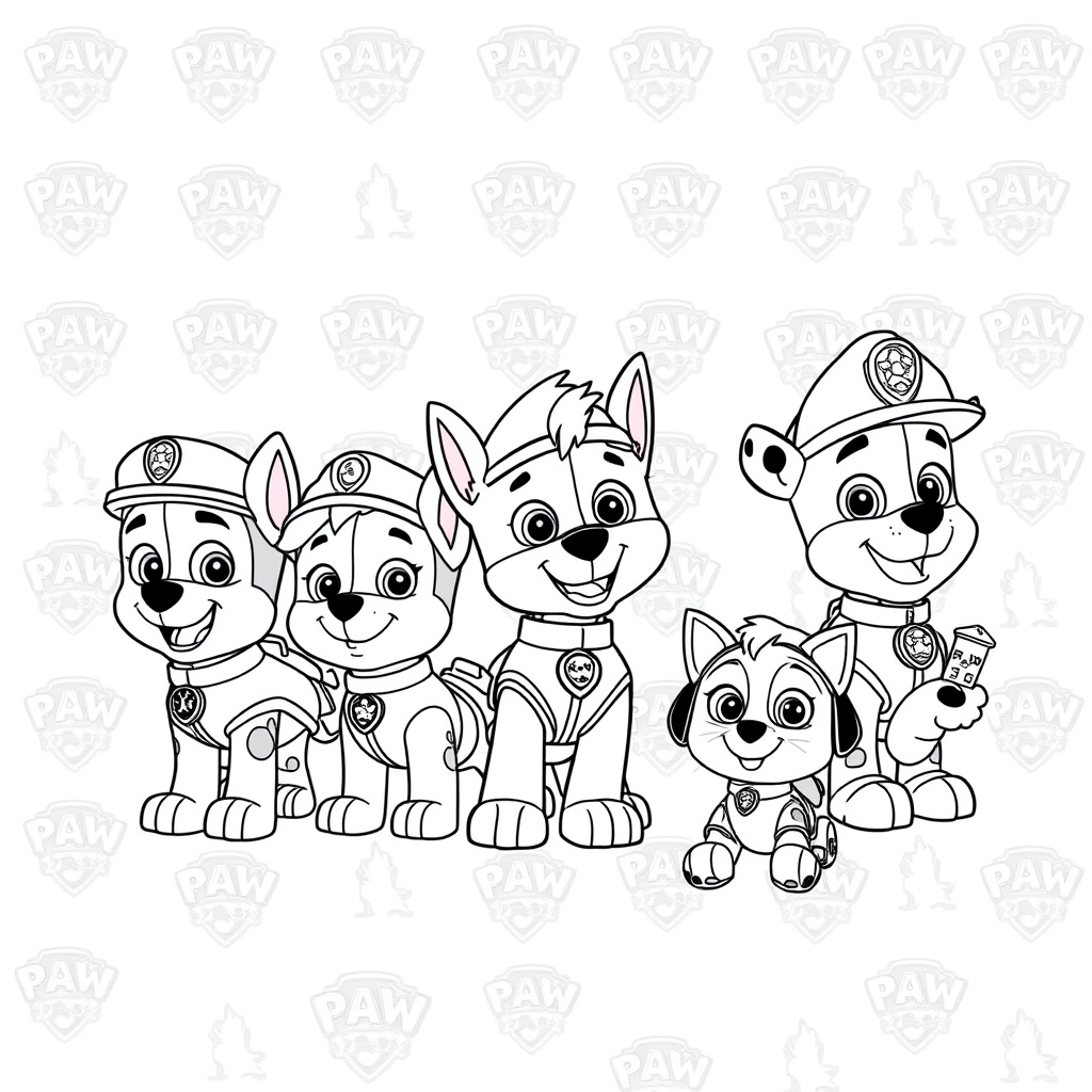 Libro para Colorear: Patrulla Canina