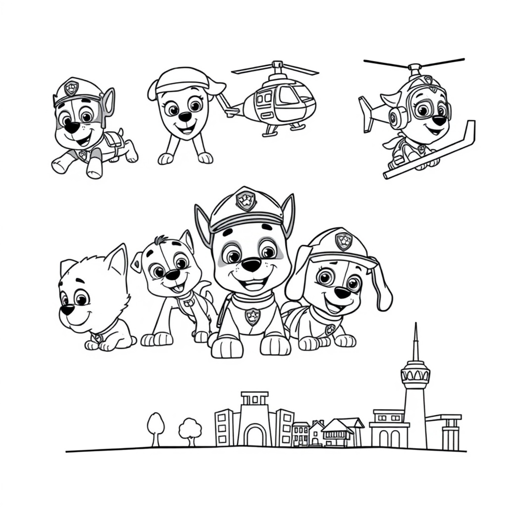 Libro para Colorear de la Patrulla Canina