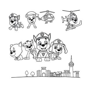 Libro para Colorear de la Patrulla Canina