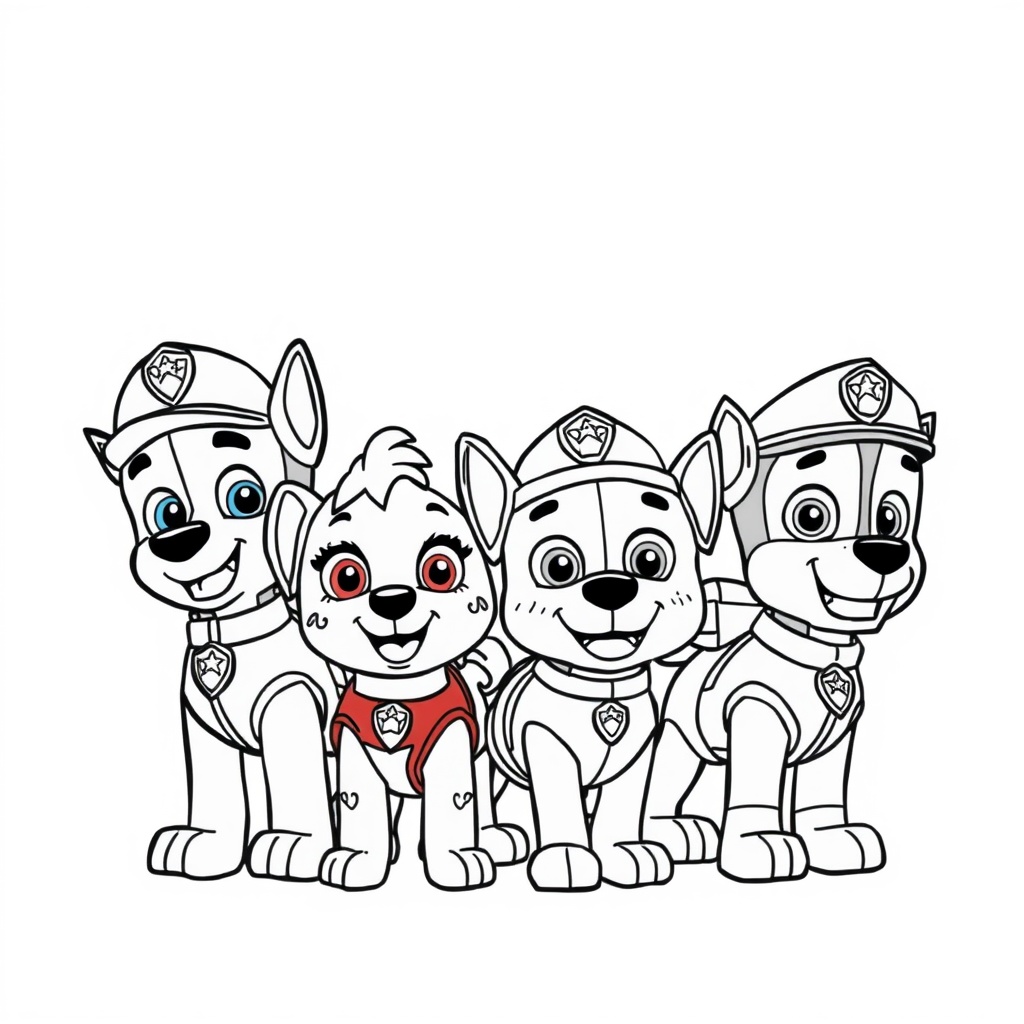 Libro para Colorear de La Patrulla Canina