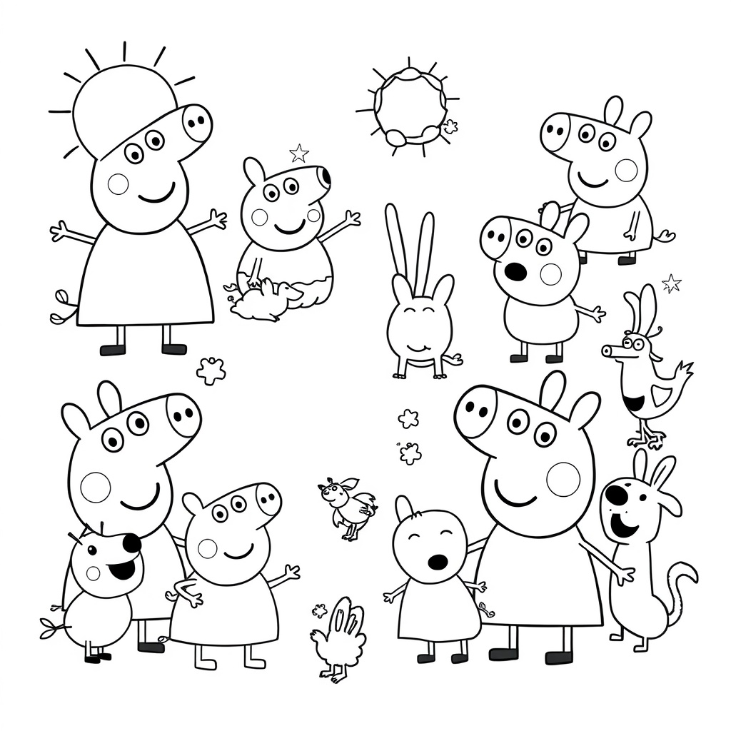 Libro para Colorear de Peppa Pig
