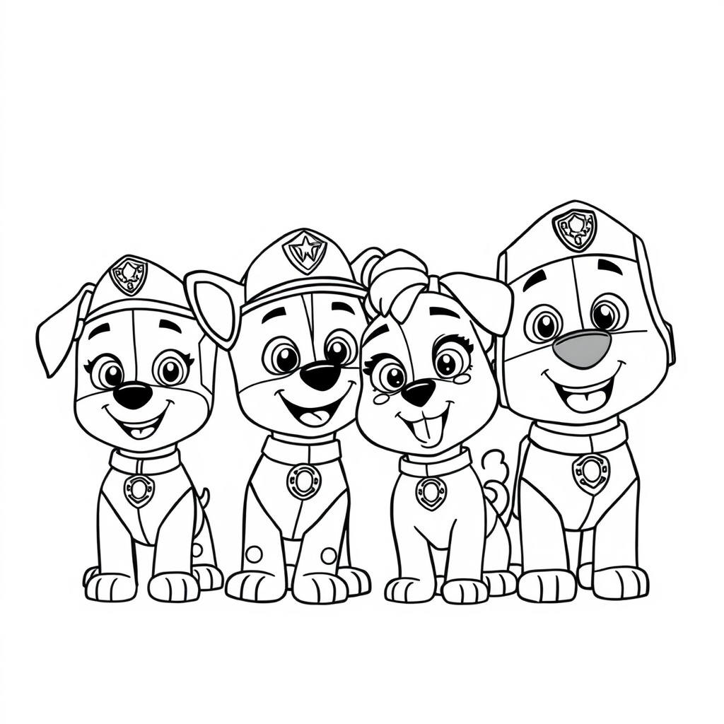 Libro para Colorear de la Patrulla Canina