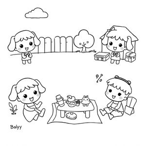 Libro para Colorear Bluey