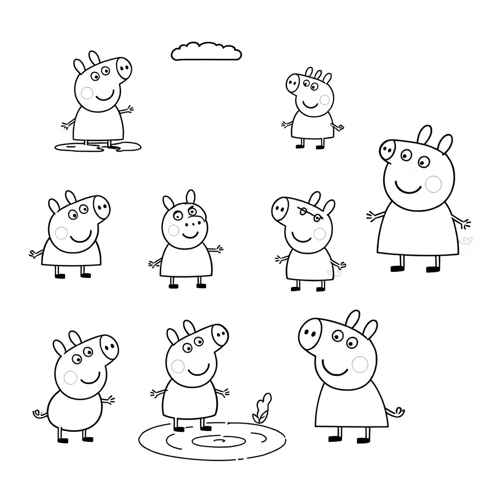 Libro para Colorear de Peppa Pig