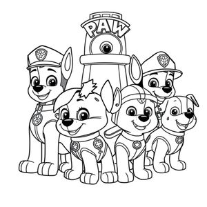 Psi Patrol Kolorowanka