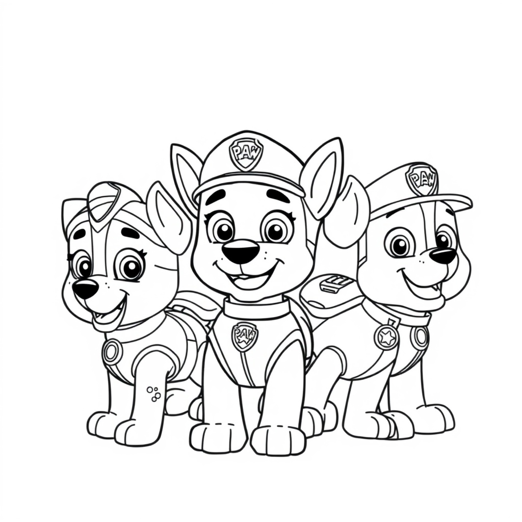 Libro para Colorear de La Patrulla Canina