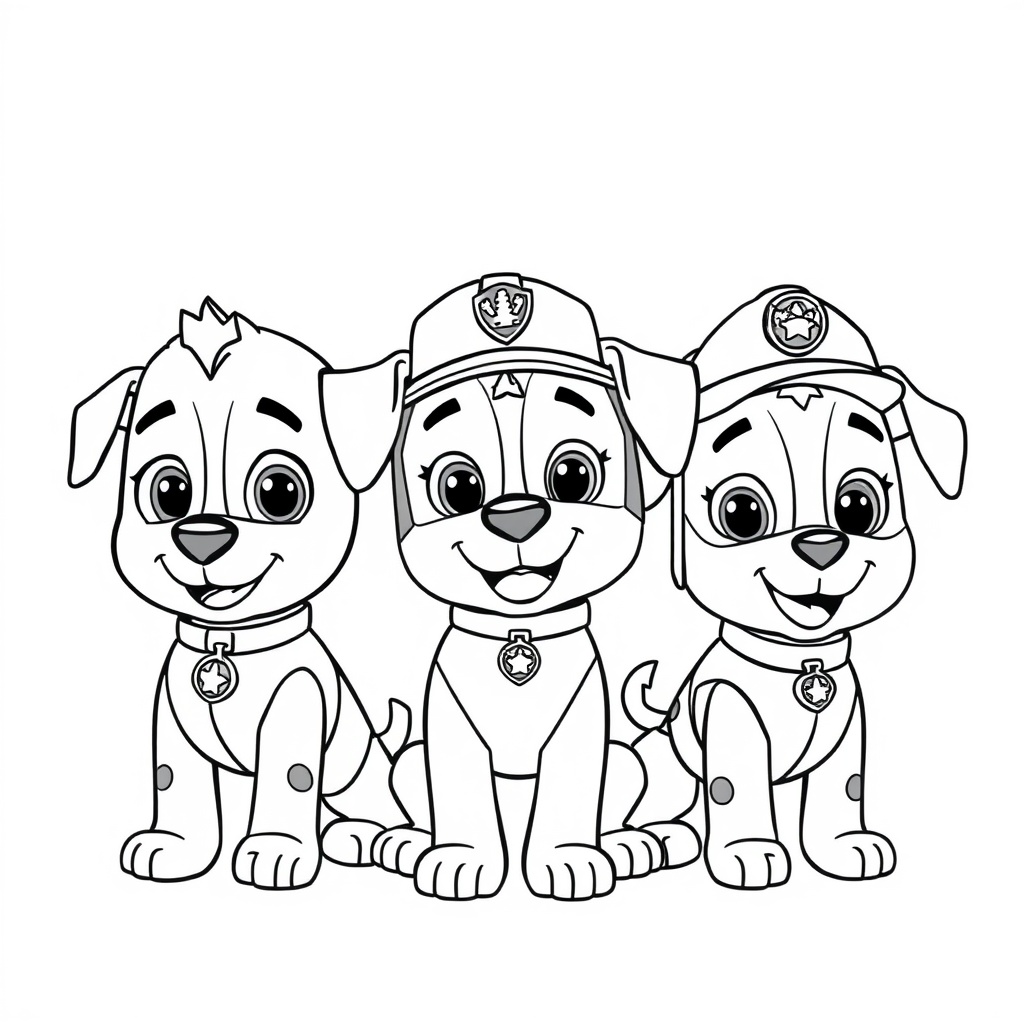 Libro para Colorear de Patrulla Canina