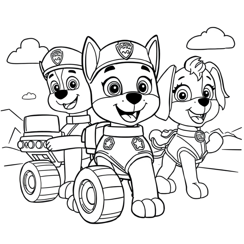 Libro para Colorear de La Patrulla Canina