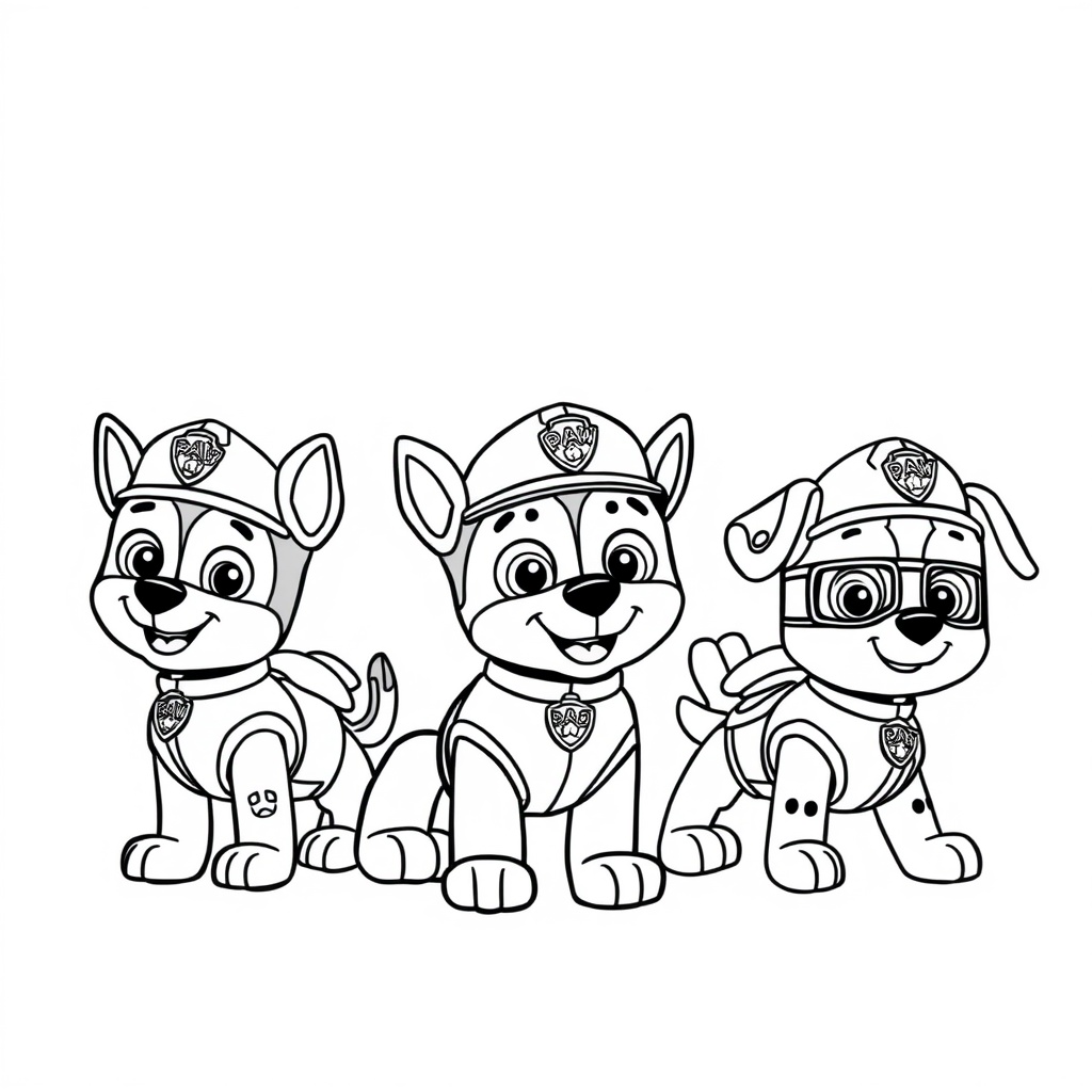 Patrulla de Cachorros: Misiones de Colorear