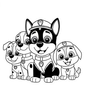 Libro de Colorear Patrulla Canina