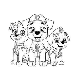 Libro para Colorear: Patrulla de Cachorros en Acción
