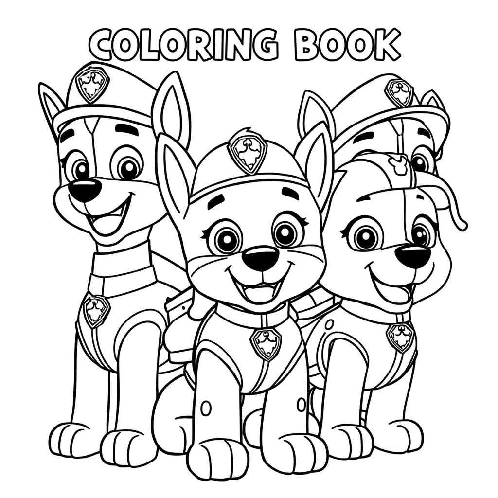 Libro para colorear de la Patrulla Canina