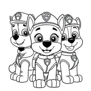 Libro para Colorear: Patrulla de Cachorros