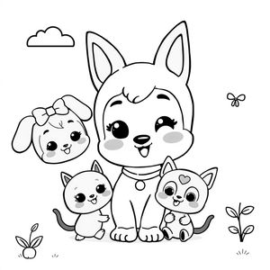 Libro de colorear Bluey