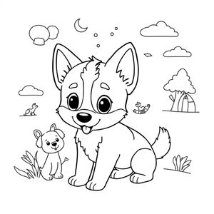 Libro para Colorear de Bluey