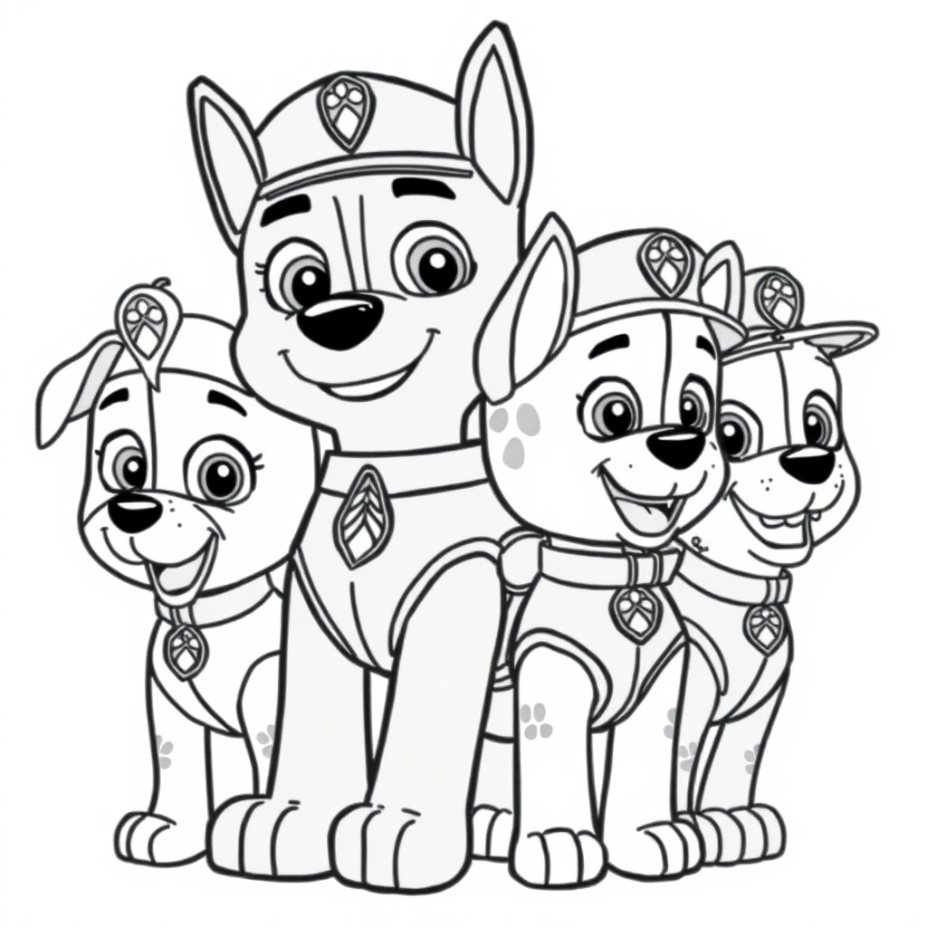 Libro de Colorear Patrulla Canina