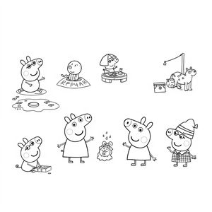 Libro para Colorear Peppa Pig
