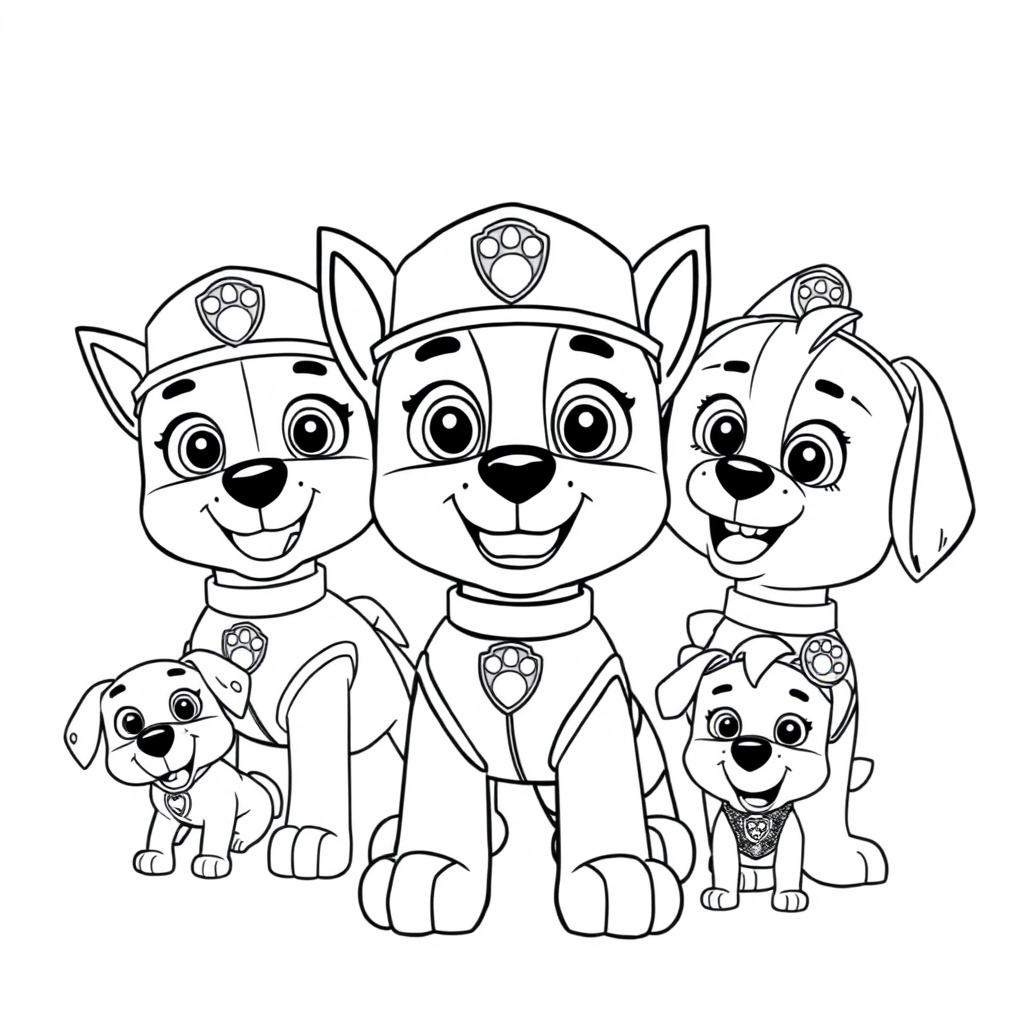 Libro para Colorear de Patrulla Canina