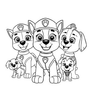 Libro para Colorear de Patrulla Canina