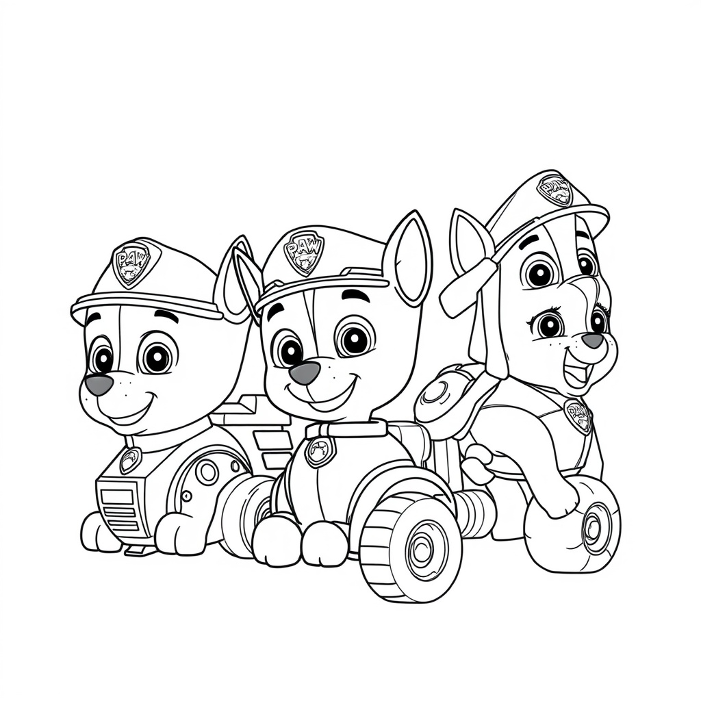 Libro para Colorear de Patrulla de Cachorros