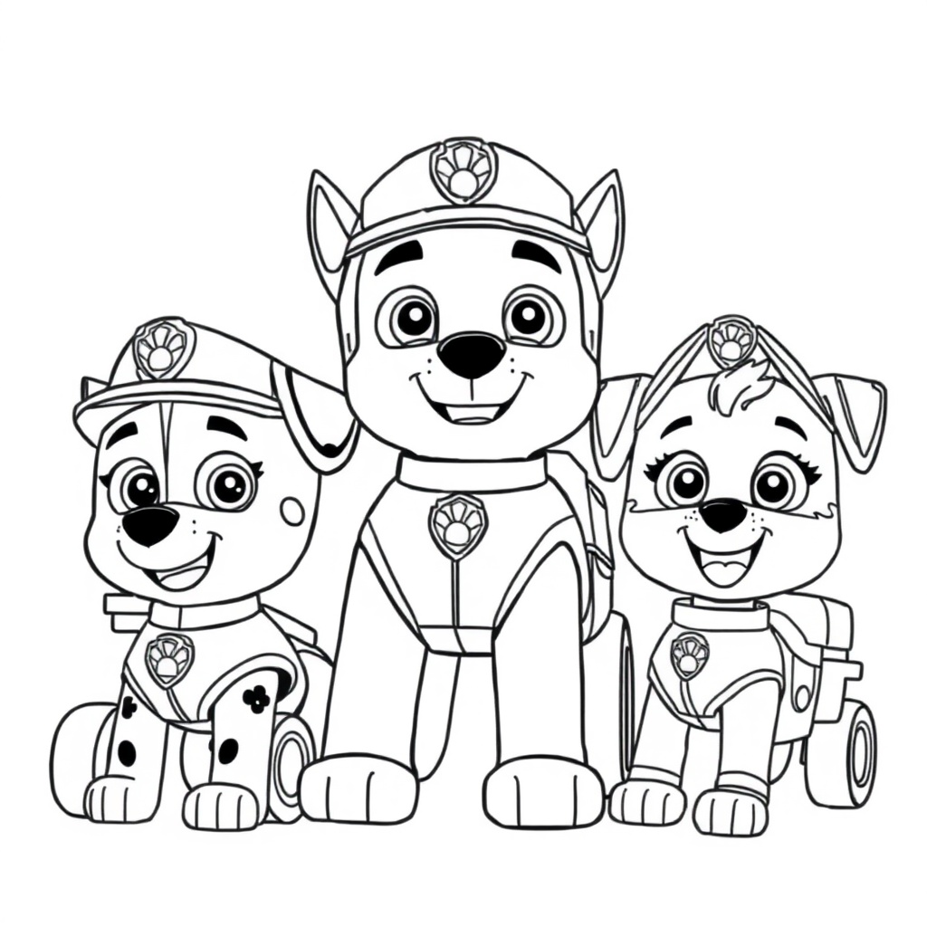 Kolorowanka Psi Patrol