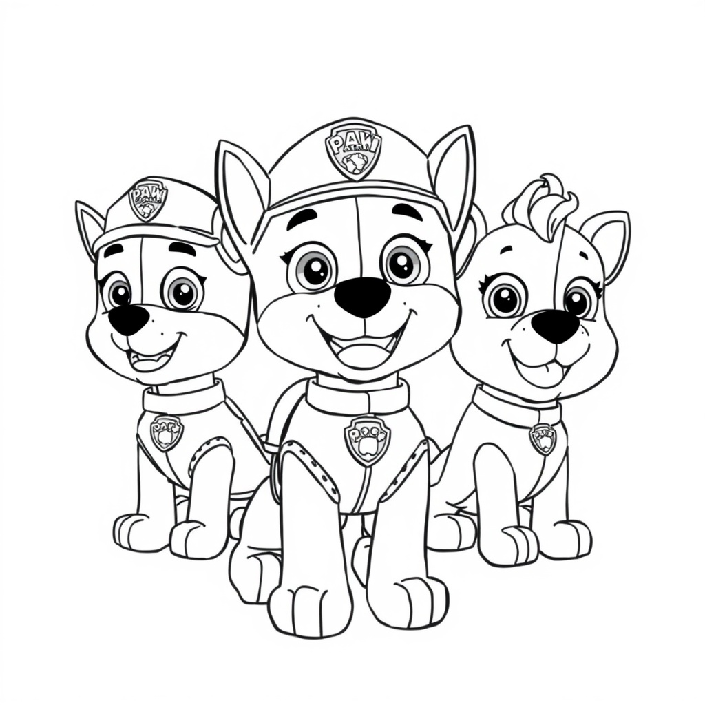 Libro de Colorear de La Patrulla Canina