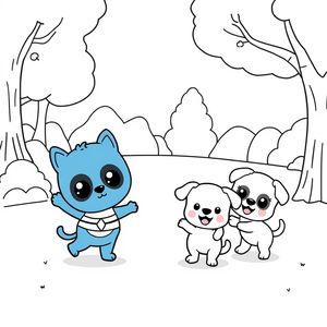 Coloreando Aventuras con Bluey