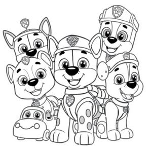 Libro para Colorear de Patrulla Canina