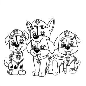 Libro para Colorear de Patrulla de Cachorros