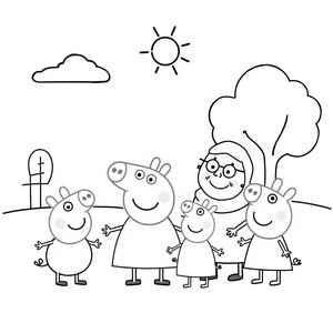 Libro para colorear de Peppa Pig