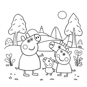Libro para Colorear: Aventuras de Peppa