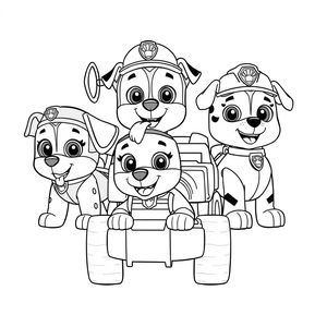 Acción en Ciudad Aventura: Libro para Colorear de Patrulla de Cachorros