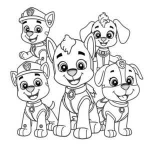 Libro para Colorear de la Patrulla Canina