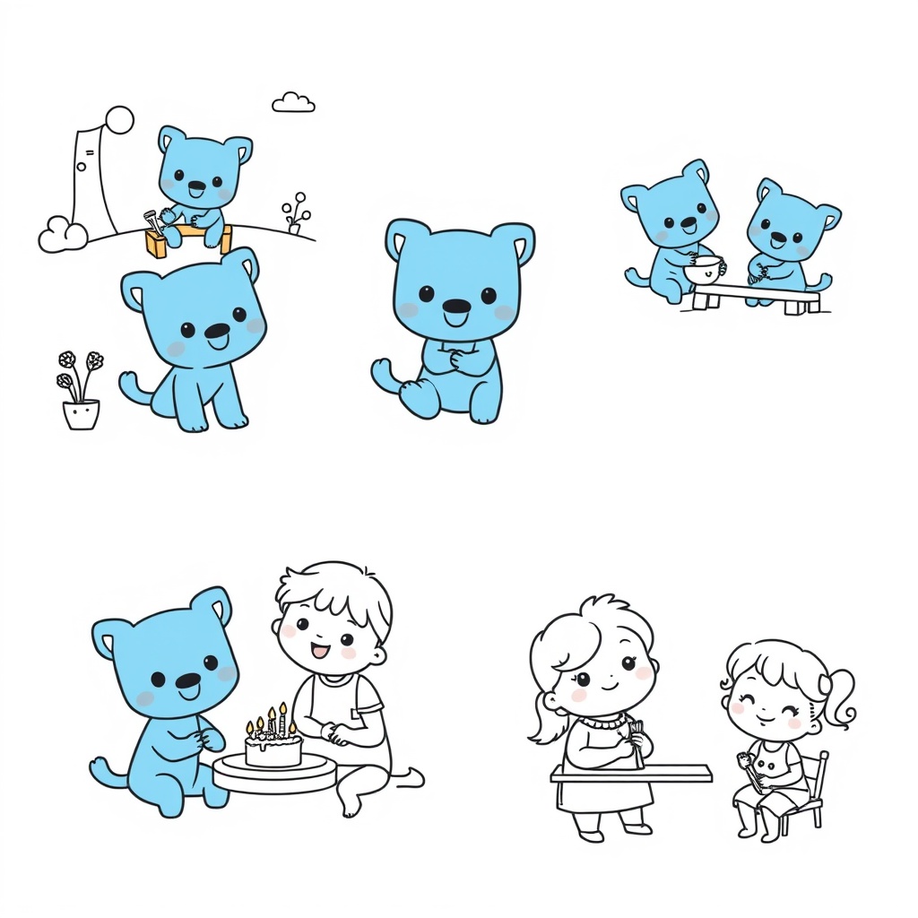 Bluey - Kolorowanka Dla Dzieci