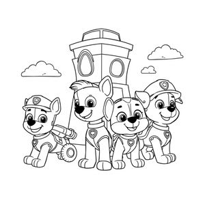 Libro de colorear Patrulla Canina