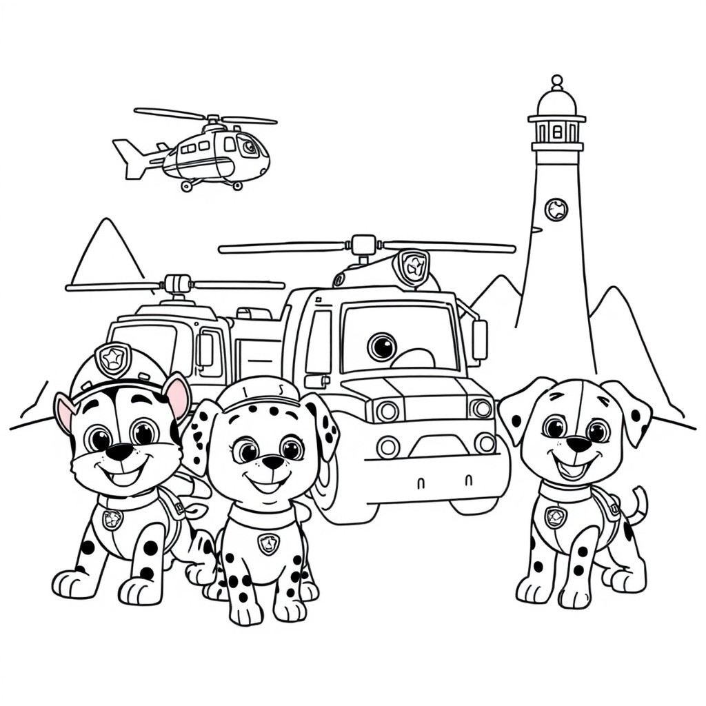 Libro para Colorear de PAW Patrol