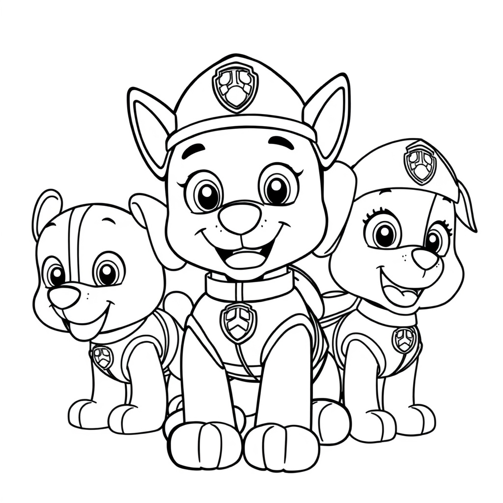 Libro para Colorear de Patrulla de Cachorros