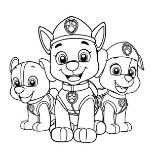 Libro para Colorear de Patrulla de Cachorros