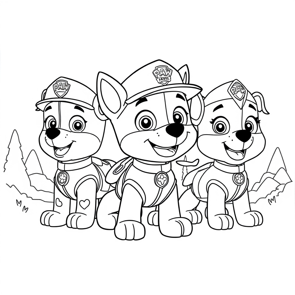 Libro de Colorear Misión PAW Patrol