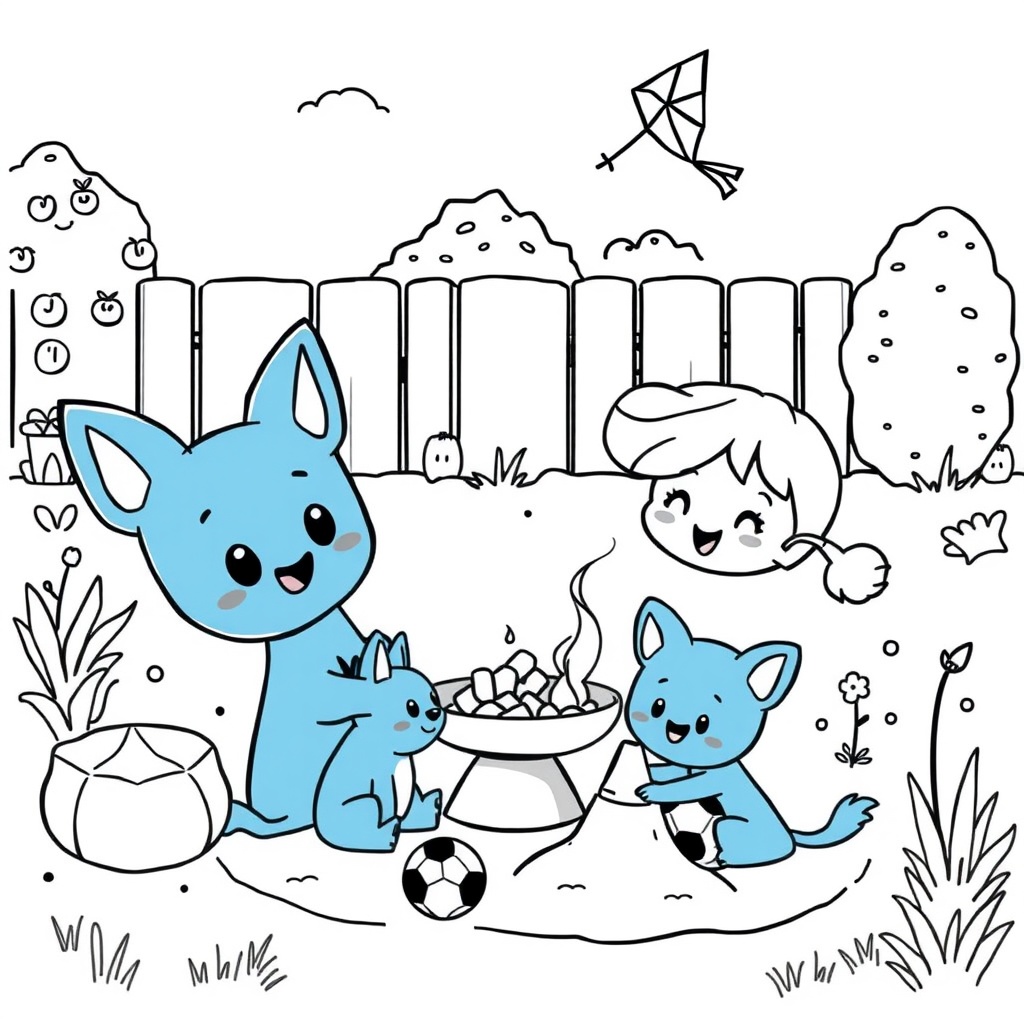 Las Aventuras de Bluey en el Jardín