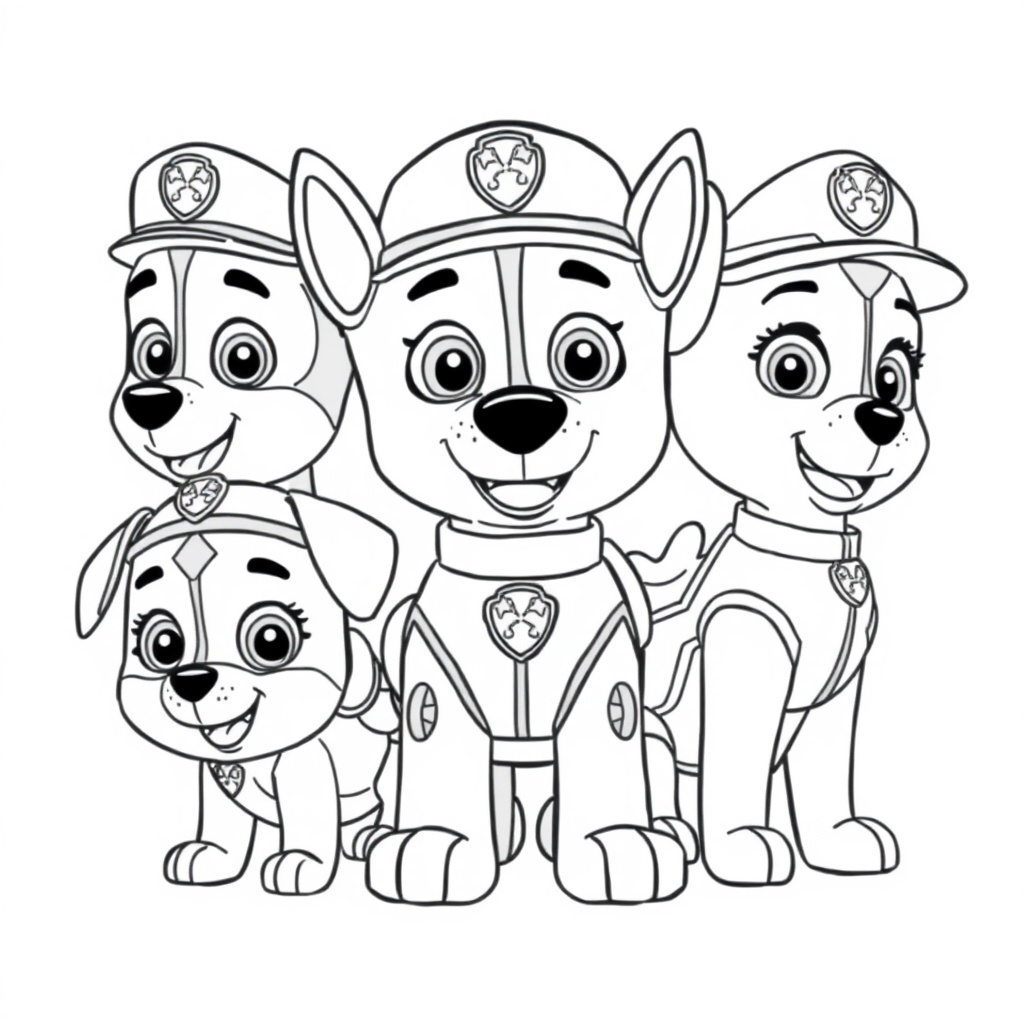 Libro para Colorear de Patrulla de Cachorros