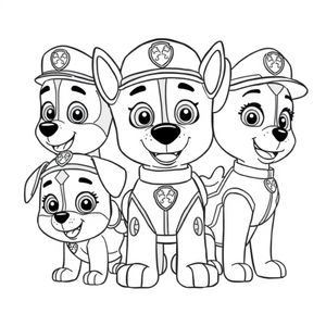Libro para Colorear de Patrulla de Cachorros