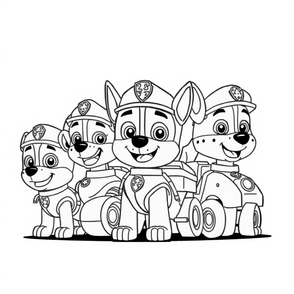 Libro para Colorear Patrulla Canina