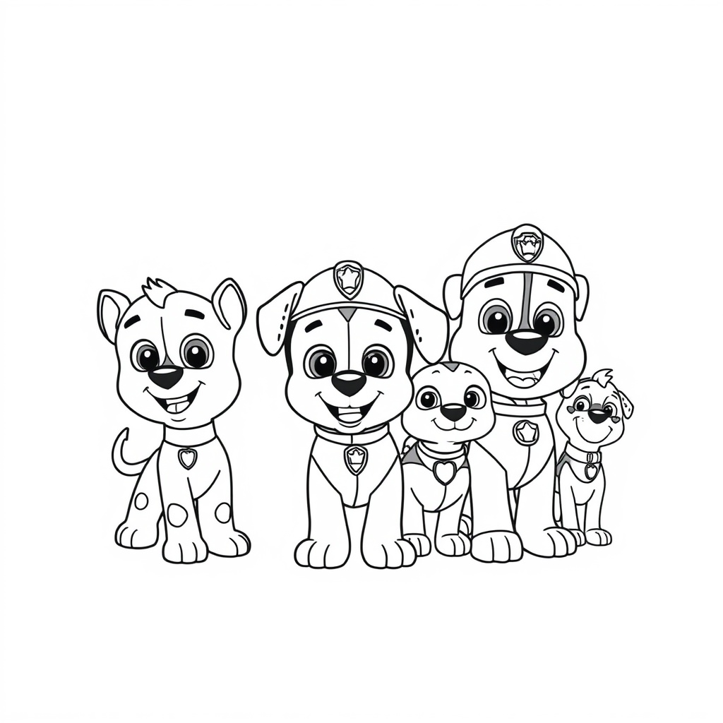Patrulla Canina - Libro de Colorear de Acción