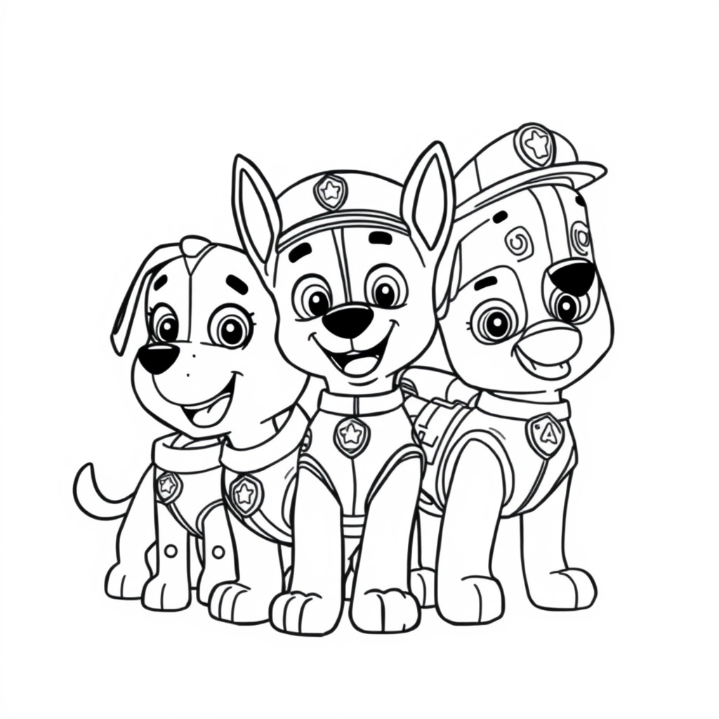 Cuaderno para Colorear de La Patrulla Canina