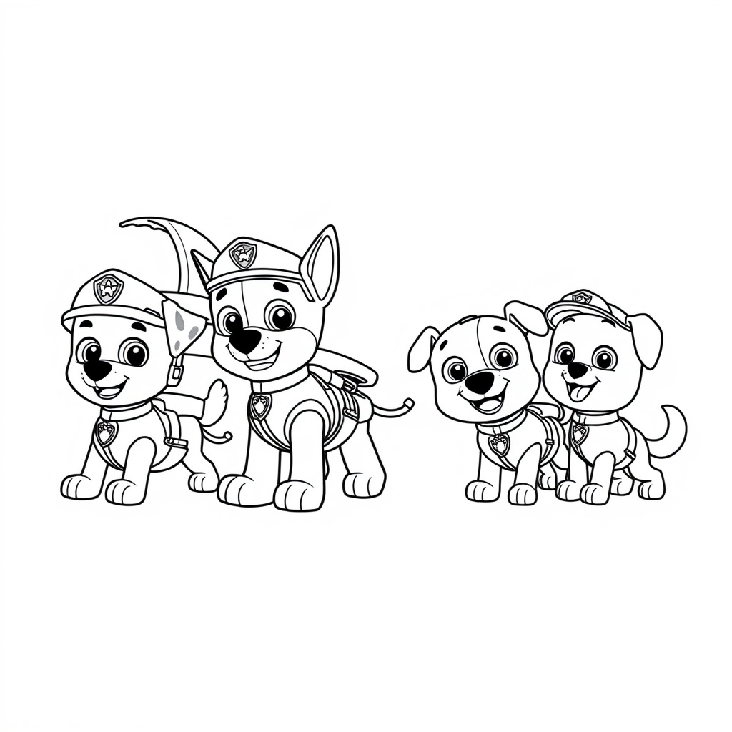 Libro para colorear: Patrulla Canina